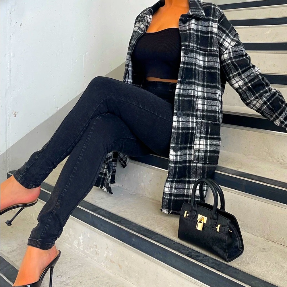 Plaid Fashion Nova shacket